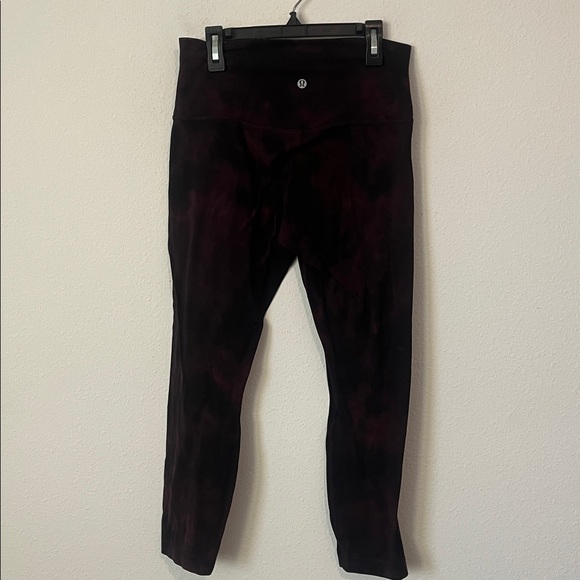 LULULEMON Align Burgundy Tie-Dye Leggings - Picture 4 of 4